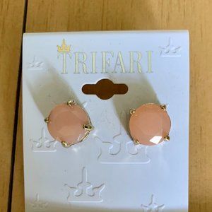 Trifari Gemstone Stud Earrings